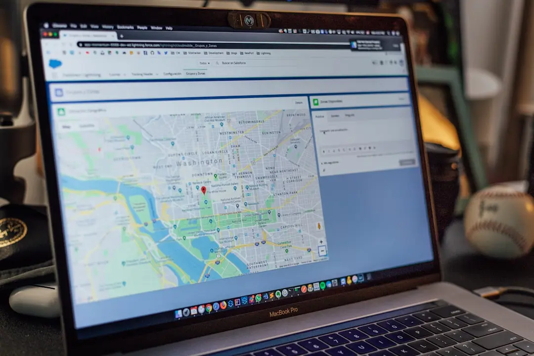 Mapa mostrando SEO local